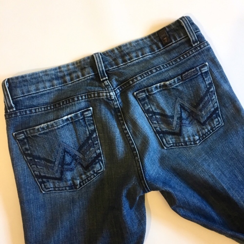 7FAMK "A" pocket modern boot cut jeans
